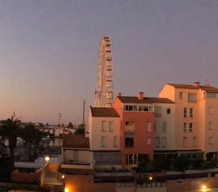 Cap D'Agde Centre Port Avec Parking Prive Et Belle Vue Port Et Mer Buitenkant foto